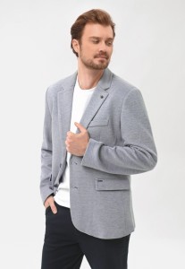 Marynarka jednorzędowa z dzianiny JB-BRUCE