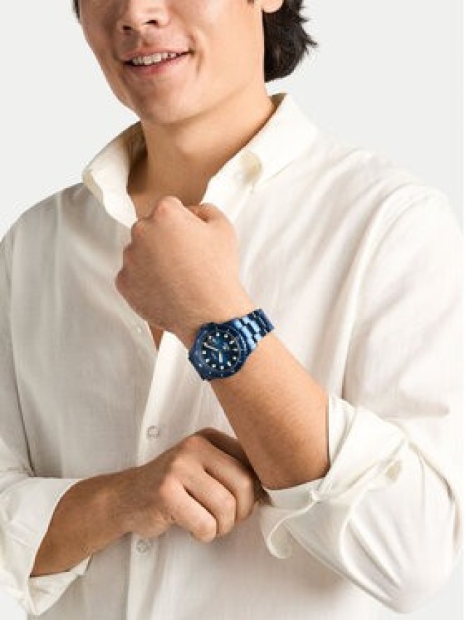 Fossil Zegarek Blue FS6166 Granatowy