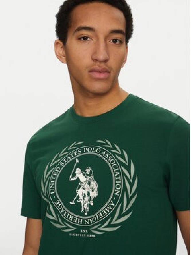 U.S. Polo Assn. T-Shirt MUP3641 Zielony Regular Fit