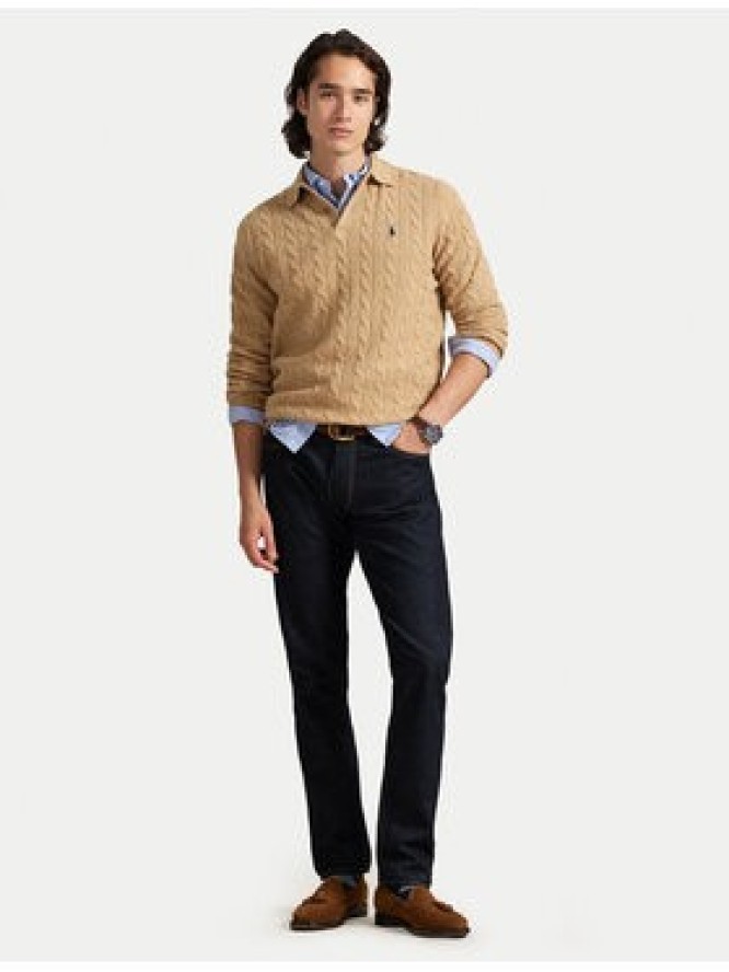 Polo Ralph Lauren Sweter 710974165004 Beżowy Regular Fit