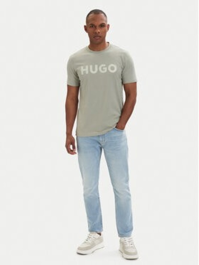 HUGO T-Shirt Dulivio 50467556 Zielony jasny Regular Fit