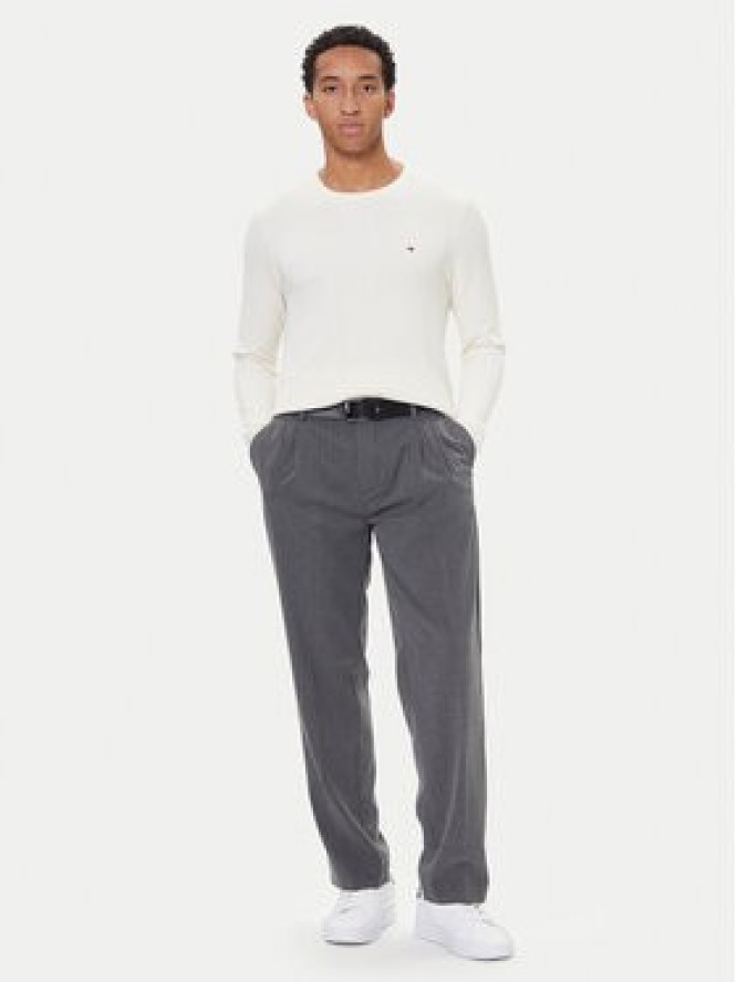 Tommy Hilfiger Sweter Essential MW0MW36347 Écru Regular Fit