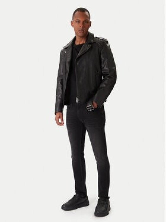 HUGO Jeansy 50547254 Czarny Extra Slim Fit