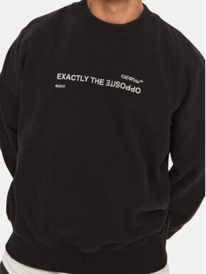 Off-White Bluza OMBA067S23FLE0021032 Czarny Regular Fit