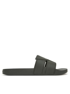 Calvin Klein Klapki Pool Slide Double T HM0HM01752 Khaki