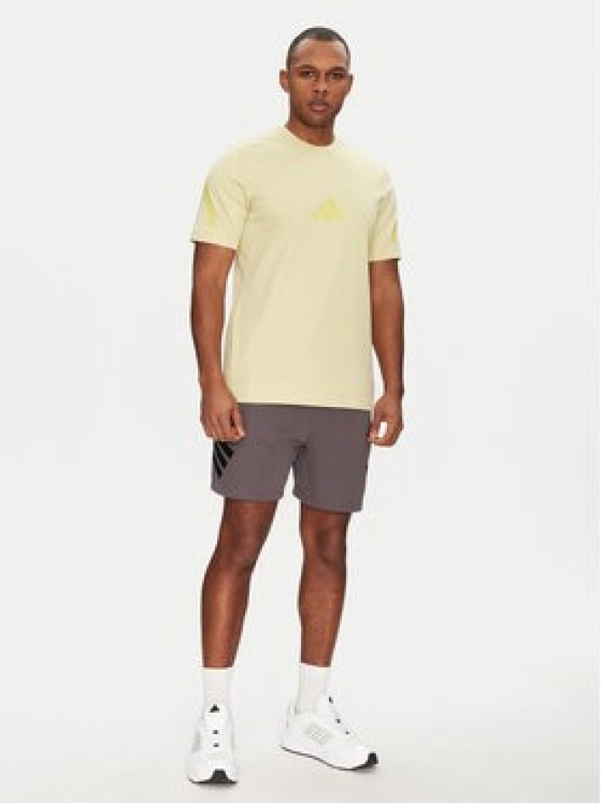 adidas T-Shirt Z.N.E. JD5981 Żółty Regular Fit