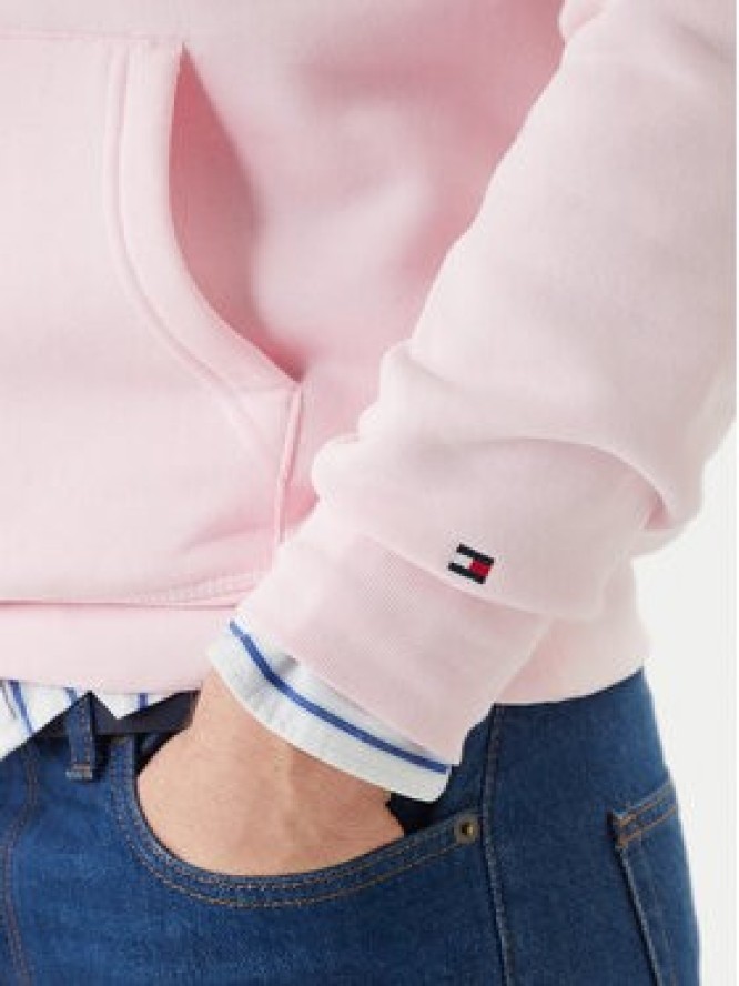 Tommy Hilfiger Bluza Logo MW0MW11599 Różowy Regular Fit