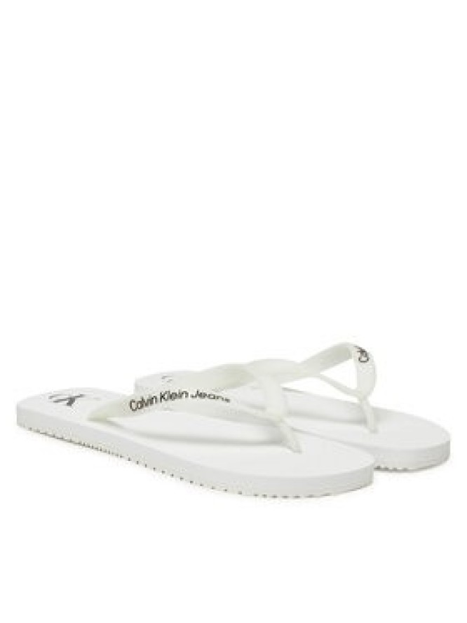 Calvin Klein Jeans Japonki Beach Sandal Transparent Tpu YM0YM01267 Biały