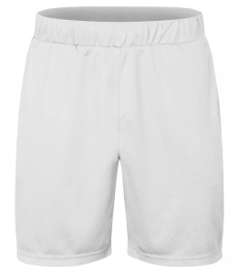 clique Basic Active Shorts Junior 100% poliester biały – White
