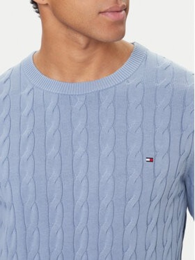 Tommy Hilfiger Sweter MW0MW33132 Błękitny Regular Fit