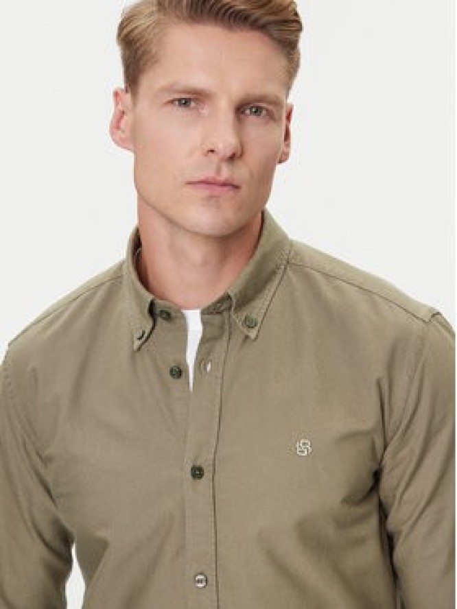 BOSS Koszula H-Roan 50544917 Zielony Slim Fit