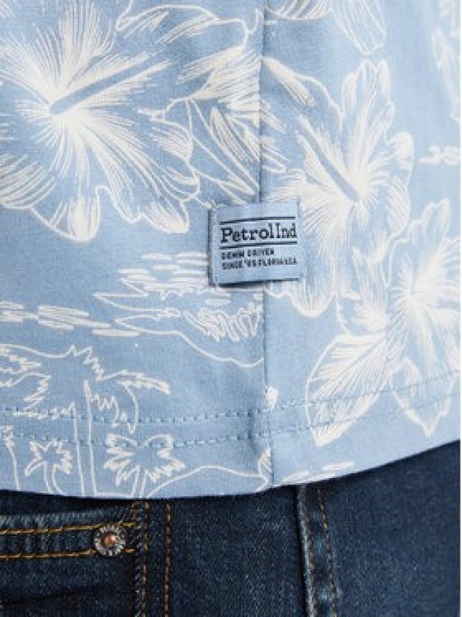 Petrol Industries T-Shirt M-1050-TSR623 Błękitny Regular Fit