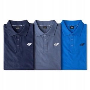 ZESTAW KOSZULEK POLO 4F T-SHIRT MĘSKI KOMPLET 3 SZTUKI M0770