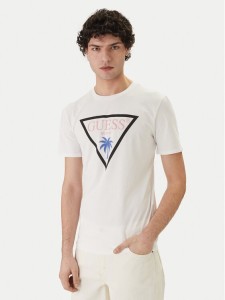 Guess T-Shirt F6GI09 J1314 Biały Slim Fit