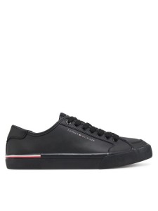 Tommy Hilfiger Sneakersy Core Corporate Vulc Leather FM0FM05399 Czarny