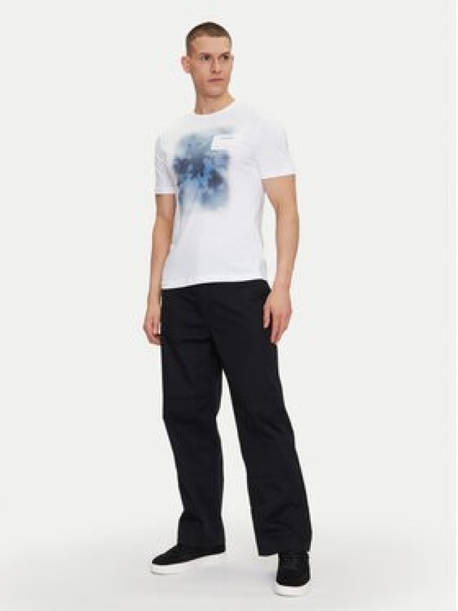 Calvin Klein T-Shirt Photo Print K10K114157 Biały Regular Fit