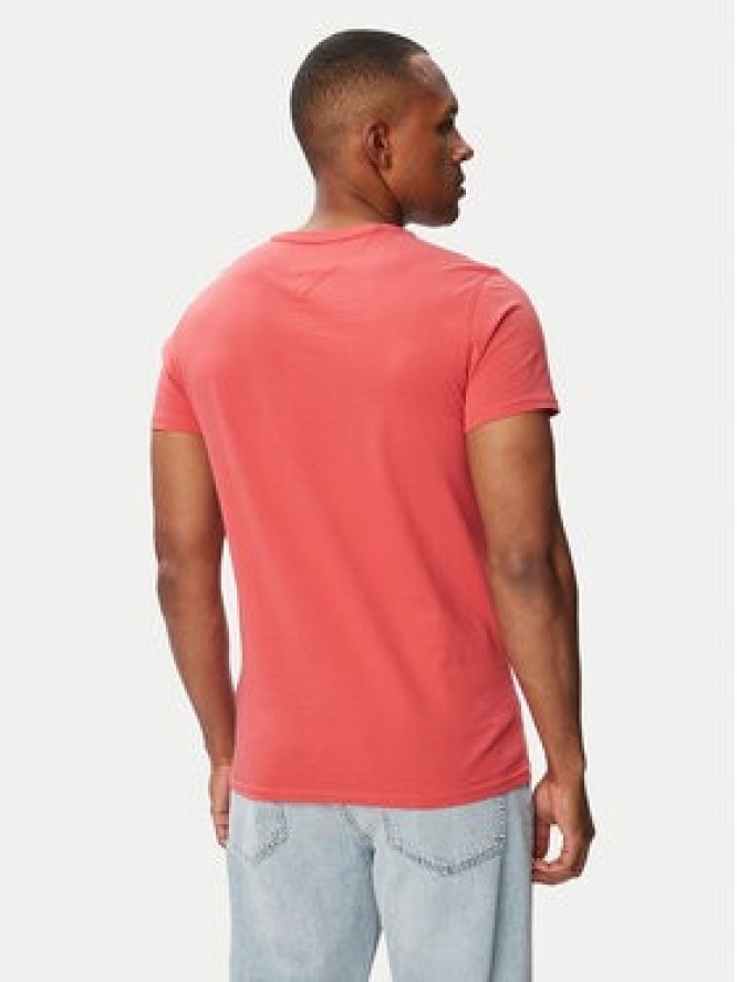 Tommy Jeans T-Shirt DM0DM04411 Czerwony Slim Fit