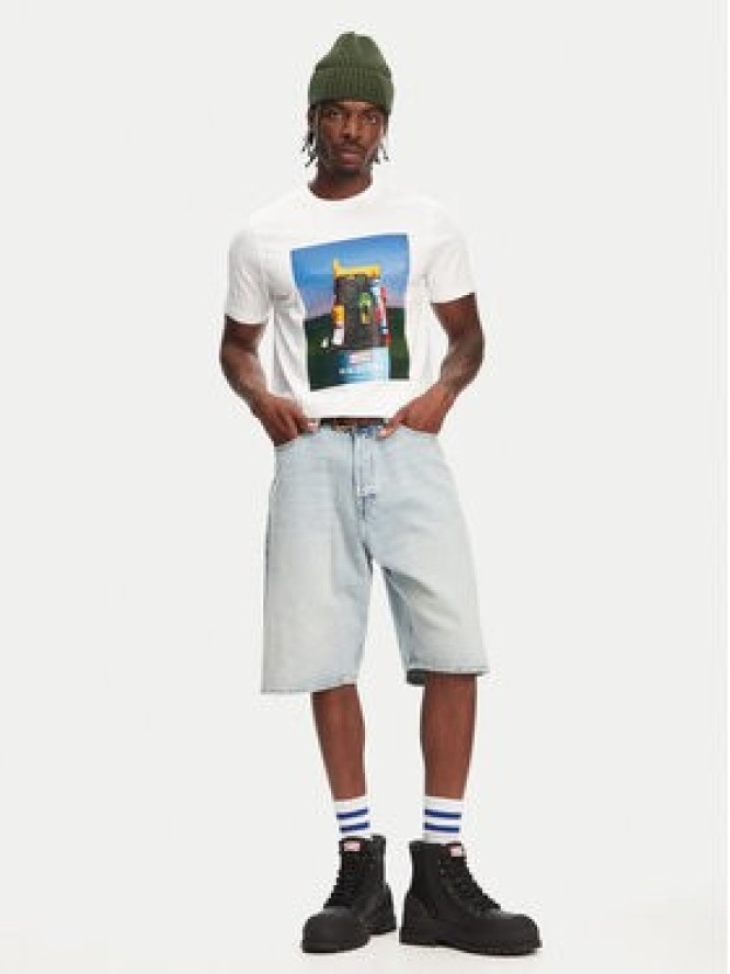 Hunter T-Shirt Brodie Graphic HARM0036251 Biały Regular Fit