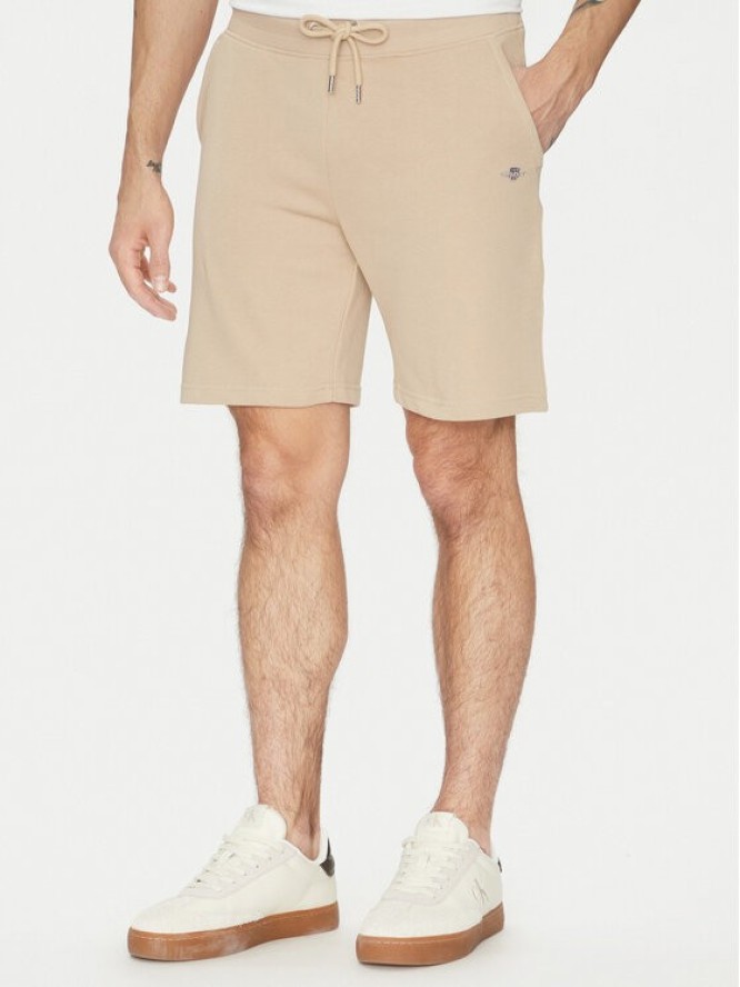 Gant Szorty sportowe Shield 2009027 Beżowy Regular Fit