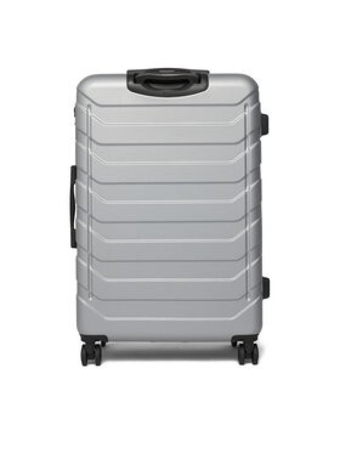 GINO ROSSI Walizka duża C-GIN-L-003-05-SILVER Srebrny