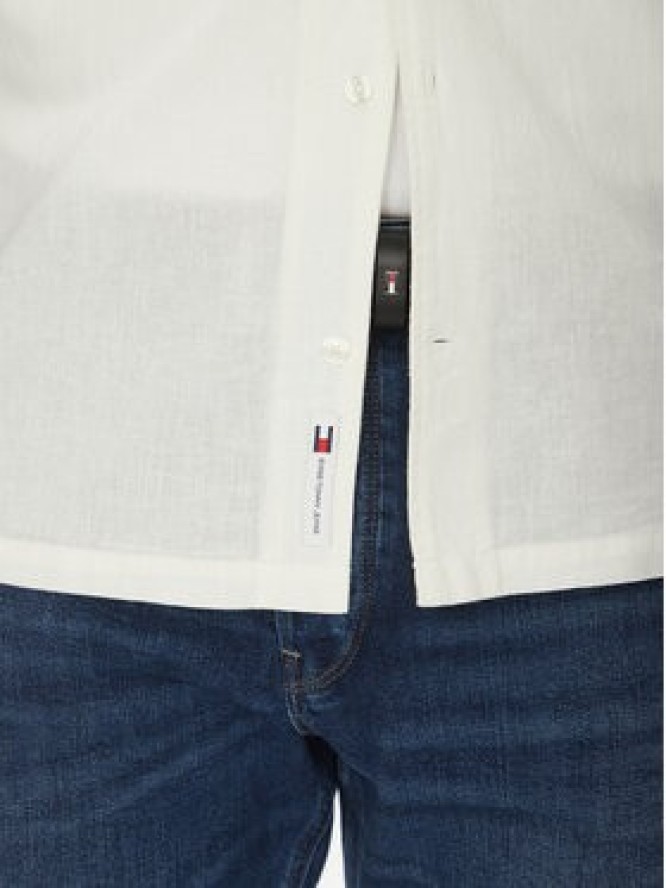 Tommy Jeans Koszula DM0DM20895 Écru Regular Fit