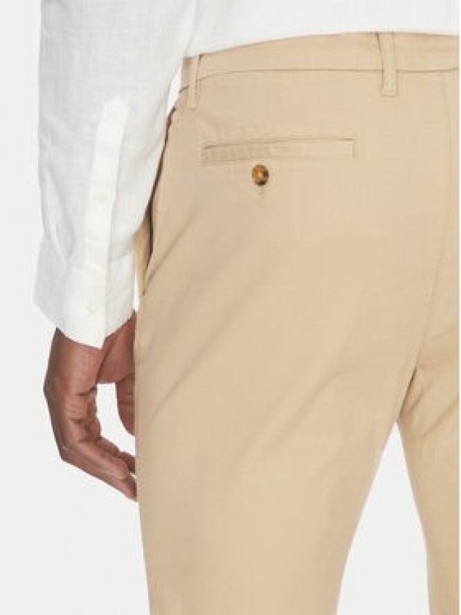 Michael Kors Chinosy CS4301KDR2 Beżowy Slim Fit
