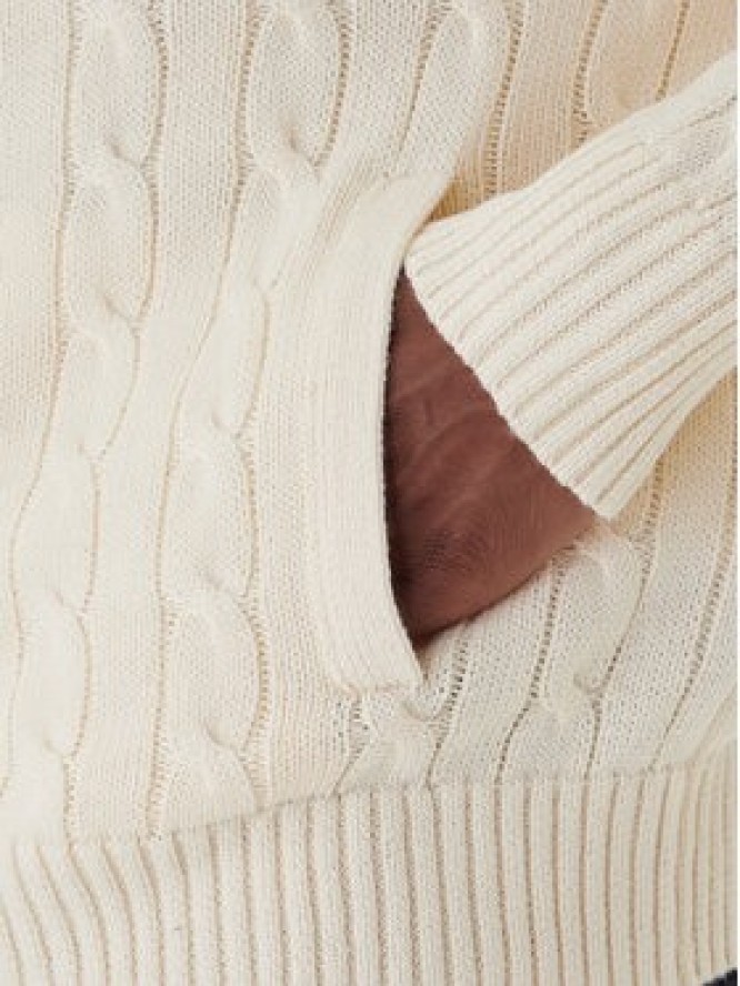 Polo Ralph Lauren Sweter 710899975005 Écru Regular Fit