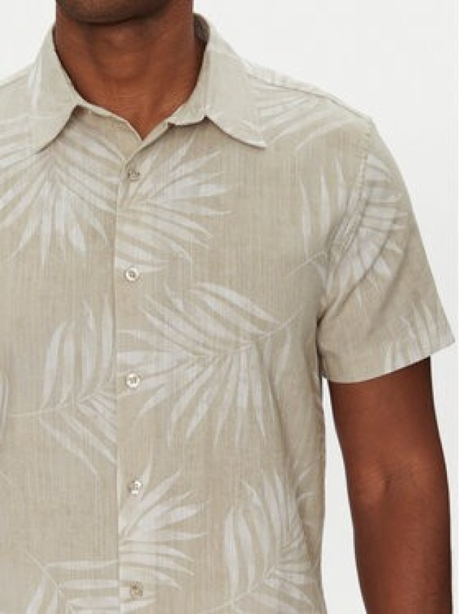 Guess Koszula M5GH68 WH3A0 Beżowy Regular Fit