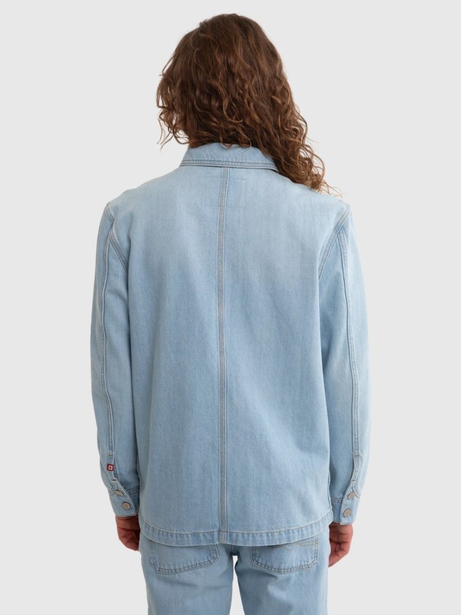 Kurtka męska jeansowa z linii Authentic jasnoniebieska Workwear 253