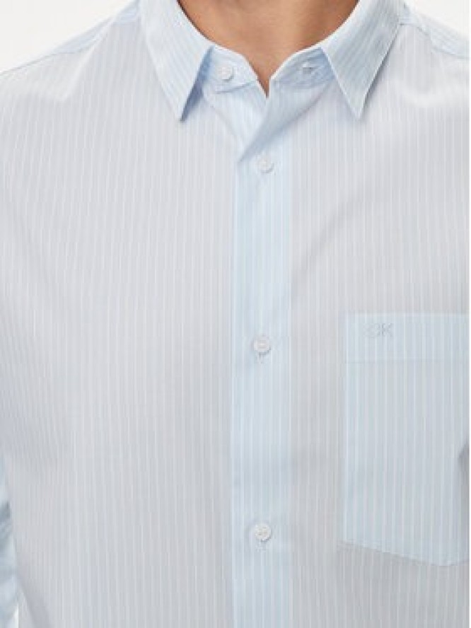 Calvin Klein Koszula K10K113491 Niebieski Slim Fit