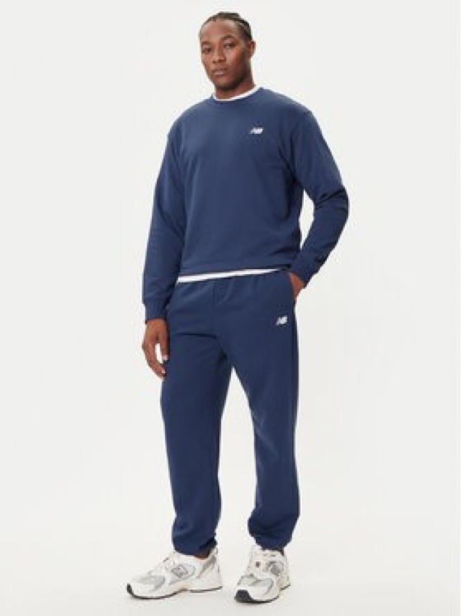 New Balance Bluza Small Logo MT41507 Granatowy Relaxed Fit