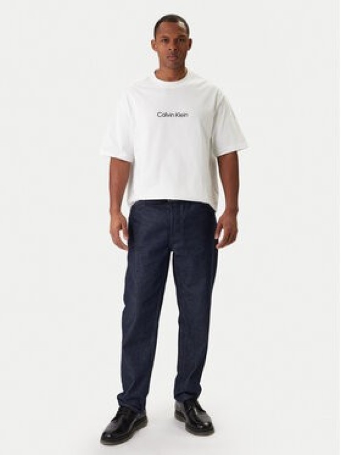 Calvin Klein T-Shirt LV040HM228 Biały Relaxed Fit