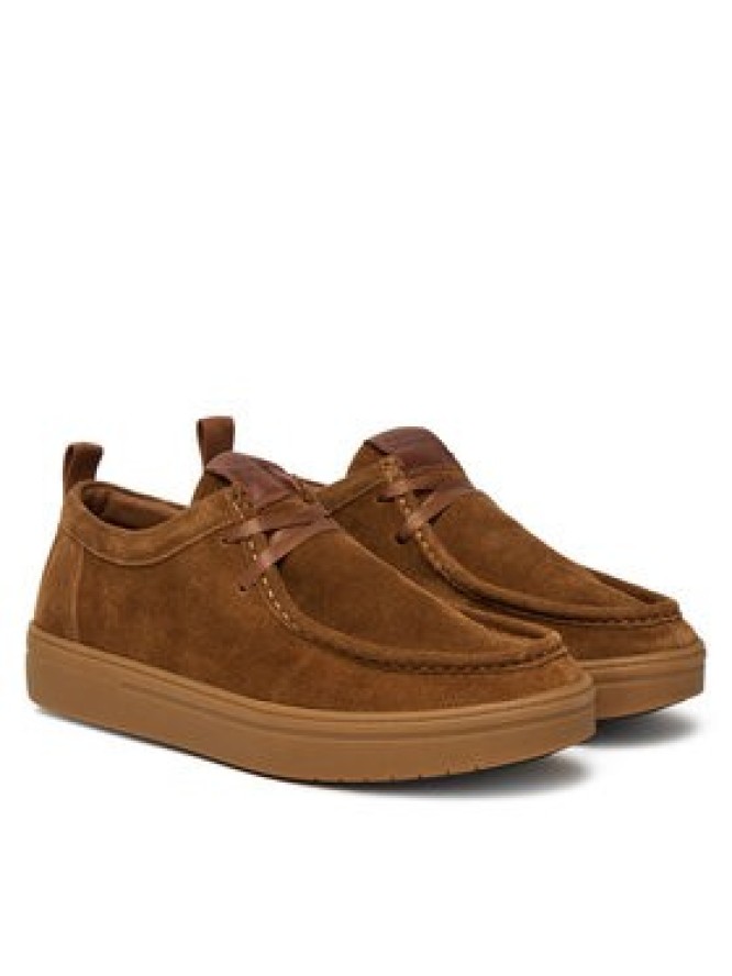 Tommy Hilfiger Półbuty Modern Light Suede Moc Toe Shoe FM0FM05501 Brązowy