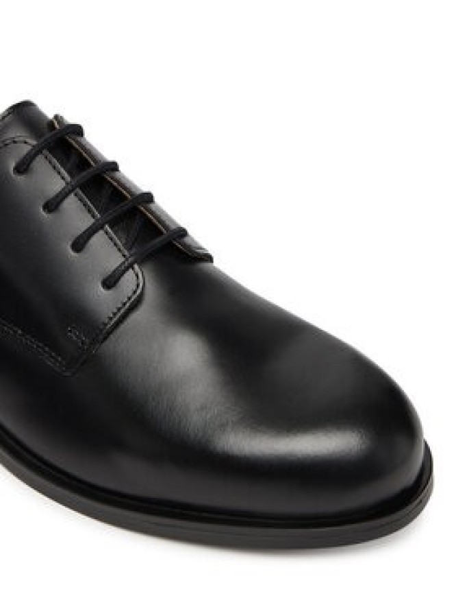 Calvin Klein Półbuty Ess Rubber Derby Lth HM0HM02056 Czarny