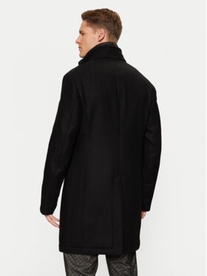 JOOP! Płaszcz wełniany 17 JC-251Makse 30043638 Czarny Regular Fit