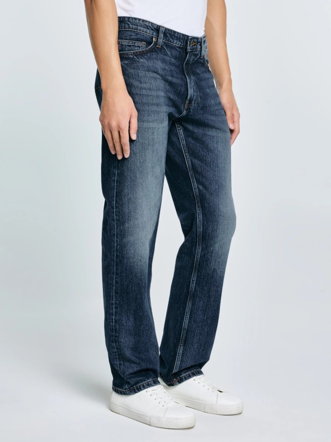 Jeansy męskie proste granatowe Colt 506
