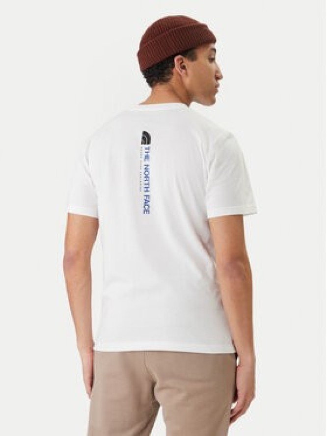 The North Face T-Shirt Vertical NF0A8GV1 Biały Regular Fit