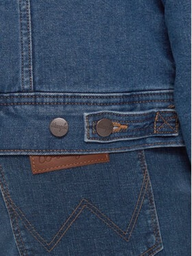 Wrangler Kurtka jeansowa Sherpa Classic 112371440 Niebieski Regular Fit