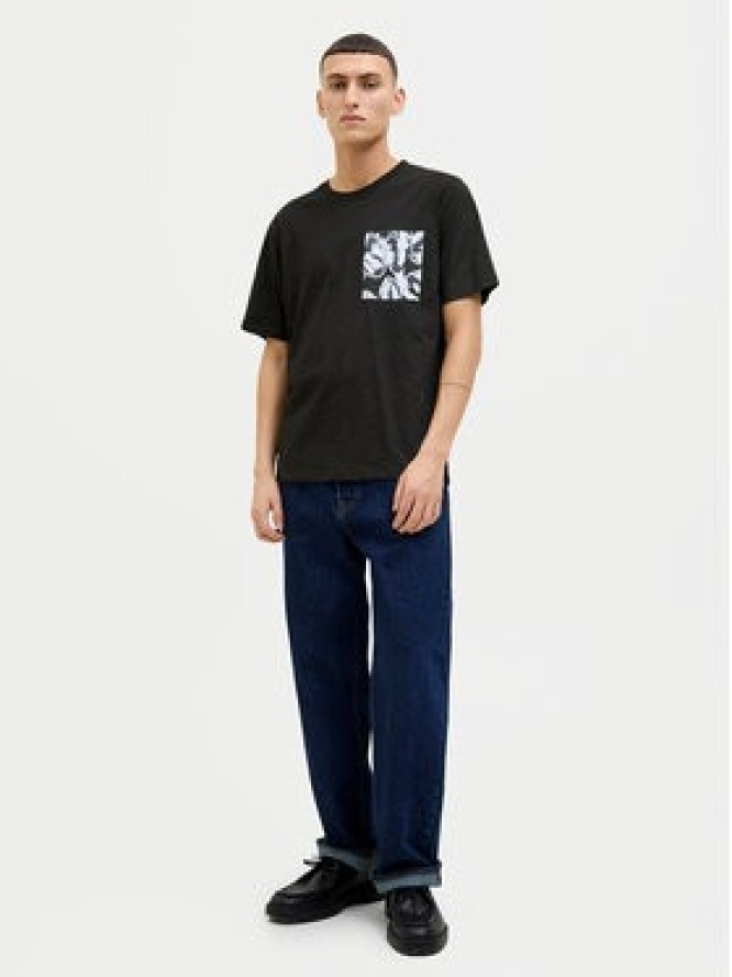 Jack & Jones T-Shirt Split 12272995 Czarny Regular Fit