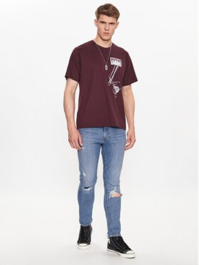 Levi's® T-Shirt 16143-1011 Bordowy Relaxed Fit
