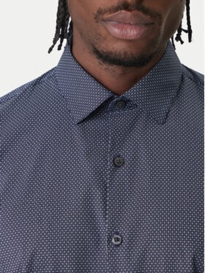 Calvin Klein Koszula LV019EU083 Granatowy Slim Fit