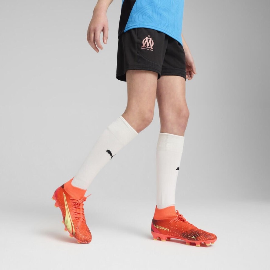 Młodzieżowe szorty treningowe Olympique Marsylia PUMA Black Copper Metallic
