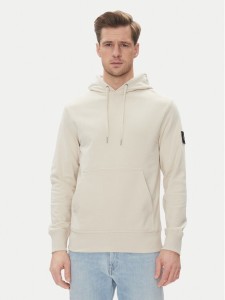 Calvin Klein Jeans Bluza J30J323430 Beżowy Regular Fit