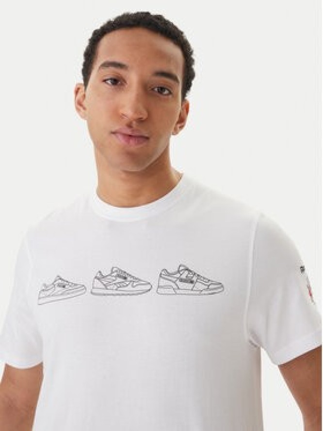 Reebok T-Shirt Harley RK25569CCM Biały Regular Fit