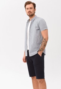 Koszula w kratkę z krótkim rękawem, Regular Fit, C-BARS