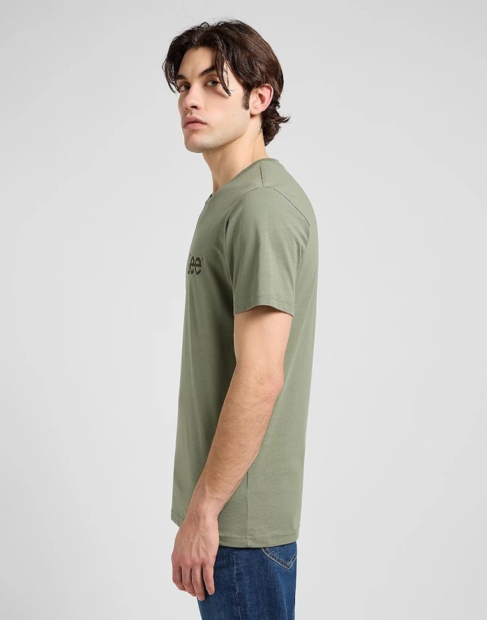 MESKA KOSZULKA LEE MEDIUM WOBBLY LEE TEE OLIVE STONE 112370505
