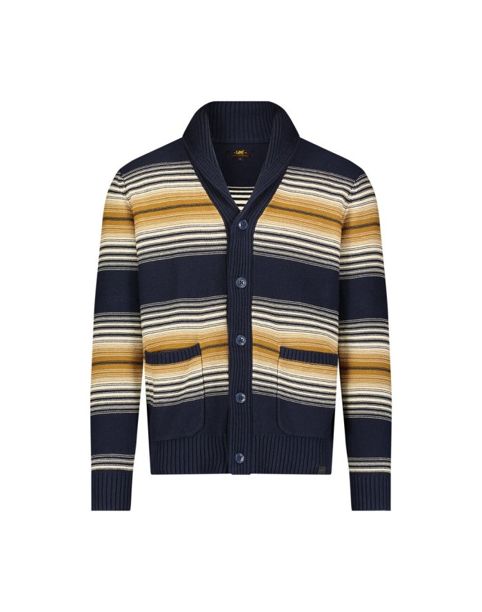 LEE MĘSKI SWETER FRONTIER CARDIGAN NAVY 112357966 LD47013678