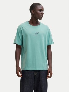 Jack & Jones T-Shirt Corp Graphic 12268415 Turkusowy Regular Fit