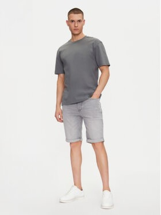 HUGO Szorty jeansowe 50537720 Szary Slim Fit