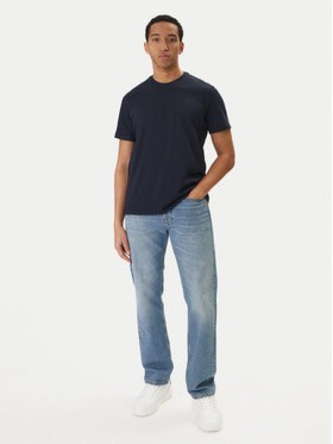 Calvin Klein Jeans T-Shirt Classic Monogram LV04RD254G Granatowy Regular Fit